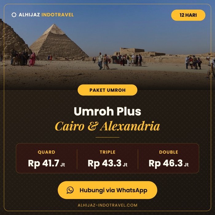 Umroh Plus Cairo & Alexandria