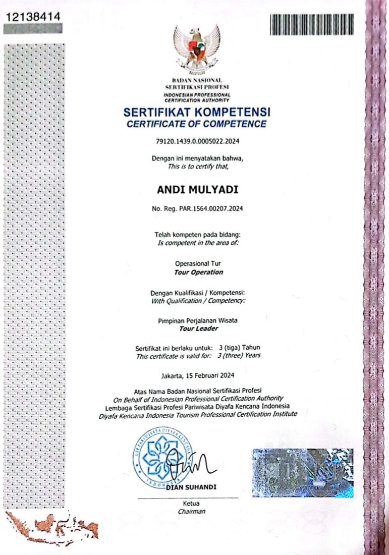 Sertifikat Kompetensi &ndash; Andi Mulyadi